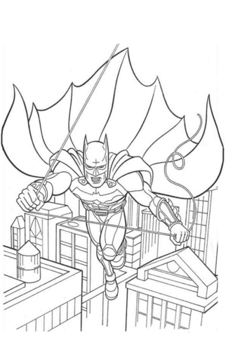Batman trong trang màu hành động