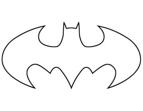 Trang tô màu biểu tượng Batman