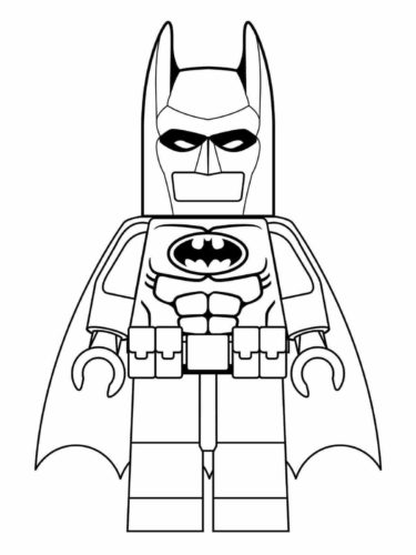 Trang màu Lego Batman