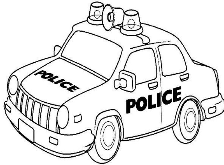 cách vẽ ô tô cảnh sát