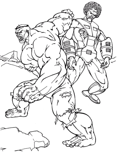 32 Trang Tô Màu Siêu Nhân Hulk Miễn Phí Cho Bé - Tô Màu