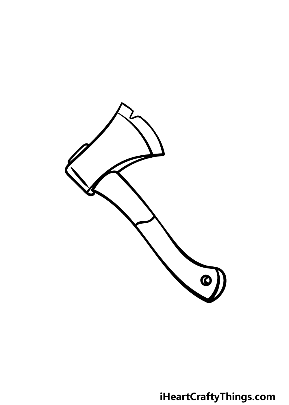Cách vẽ rìu – Hướng dẫn từng bước - Tô Màu