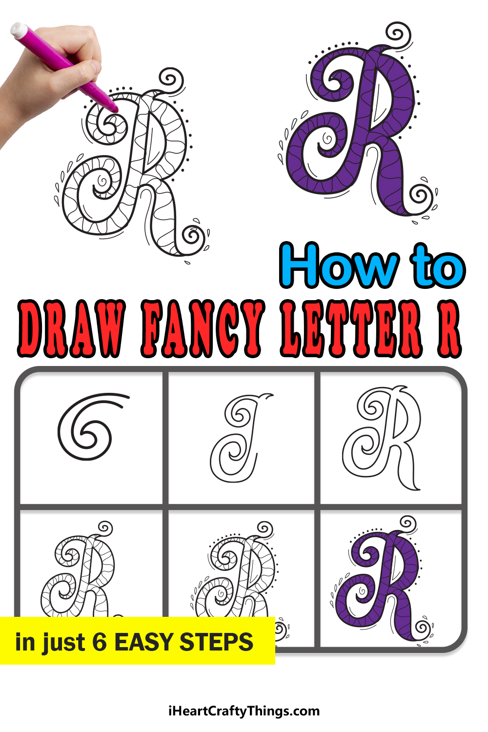 Fancy R – Cách vẽ Fancy R của riêng bạn - Tô Màu