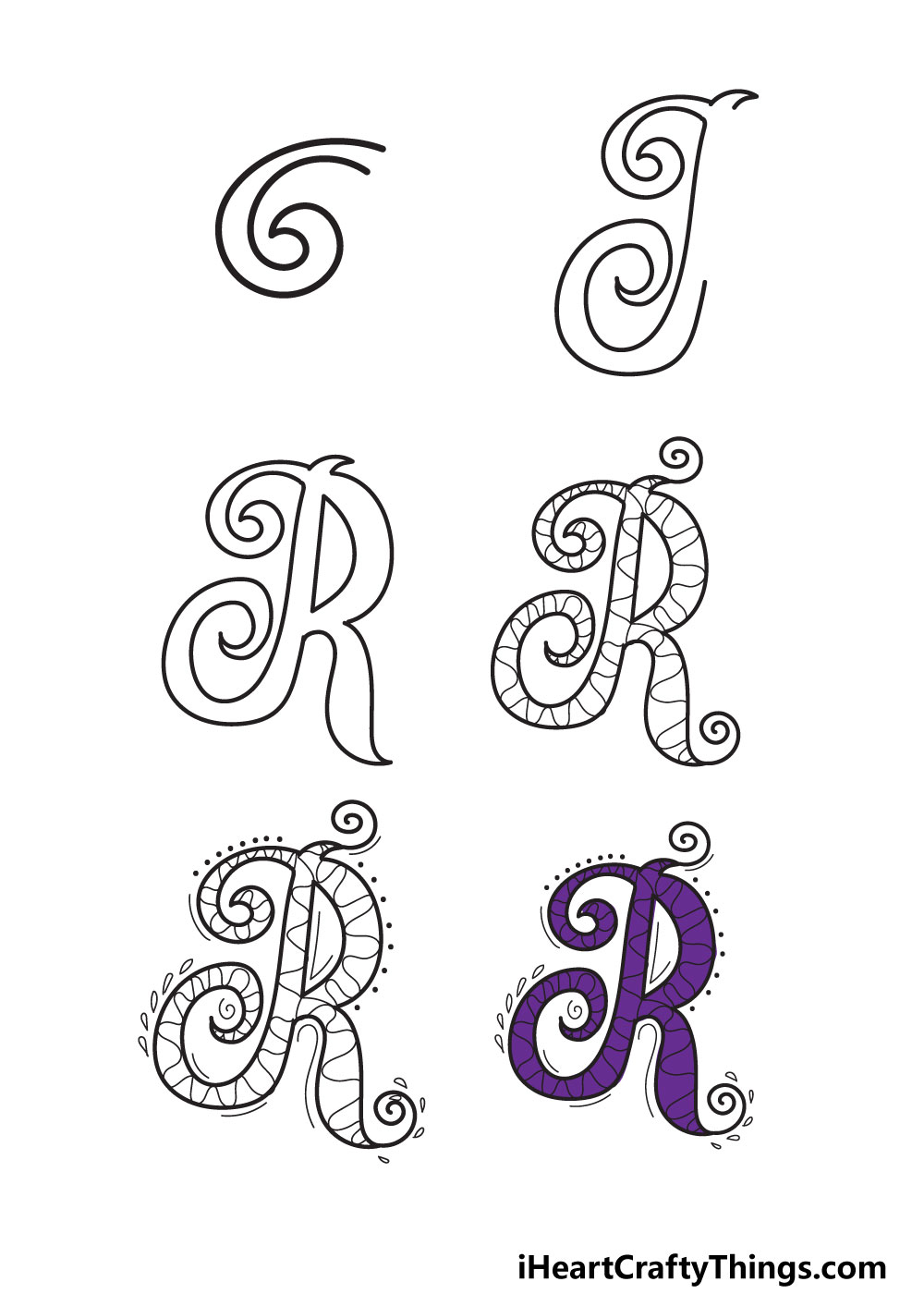 Fancy R – Cách vẽ Fancy R của riêng bạn - Tô Màu