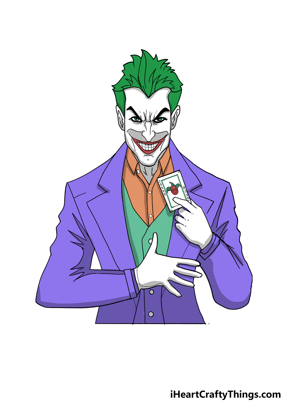 Cách vẽ hình chân dung Joker bằng bút chì màu đơn giản How to draw joker   YouTube